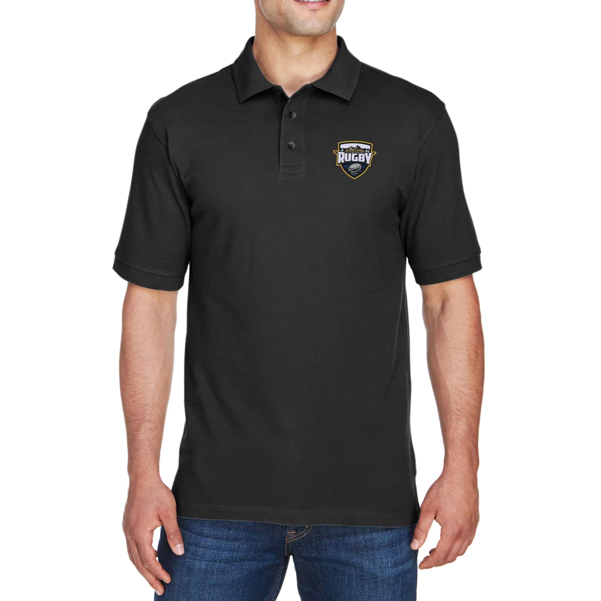 Alaska Rugby Ringspun Cotton Polo
