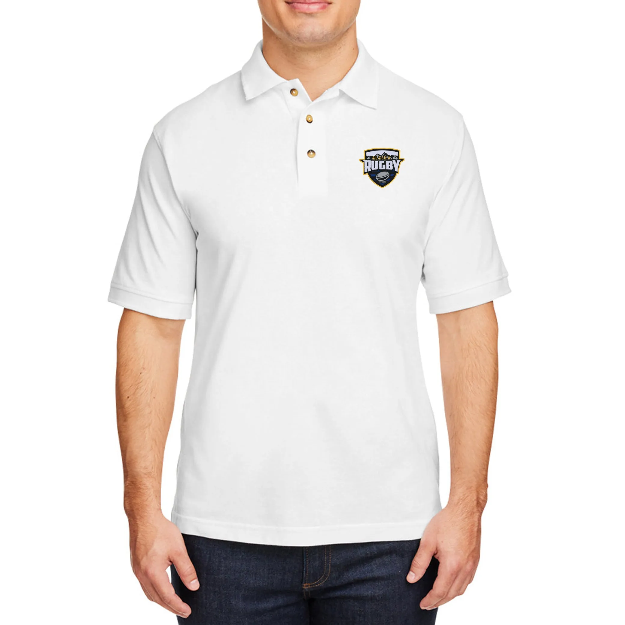 Alaska Rugby Ringspun Cotton Polo