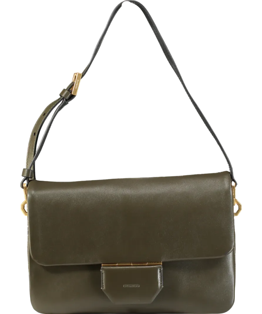 AllSaints Dark Green  Leather Shoulder Bag