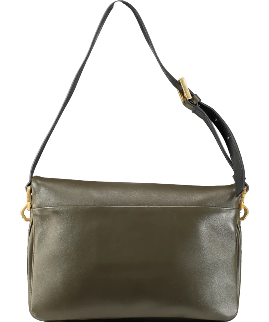 AllSaints Dark Green  Leather Shoulder Bag