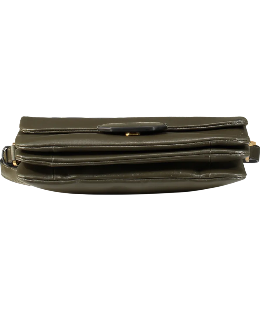 AllSaints Dark Green  Leather Shoulder Bag