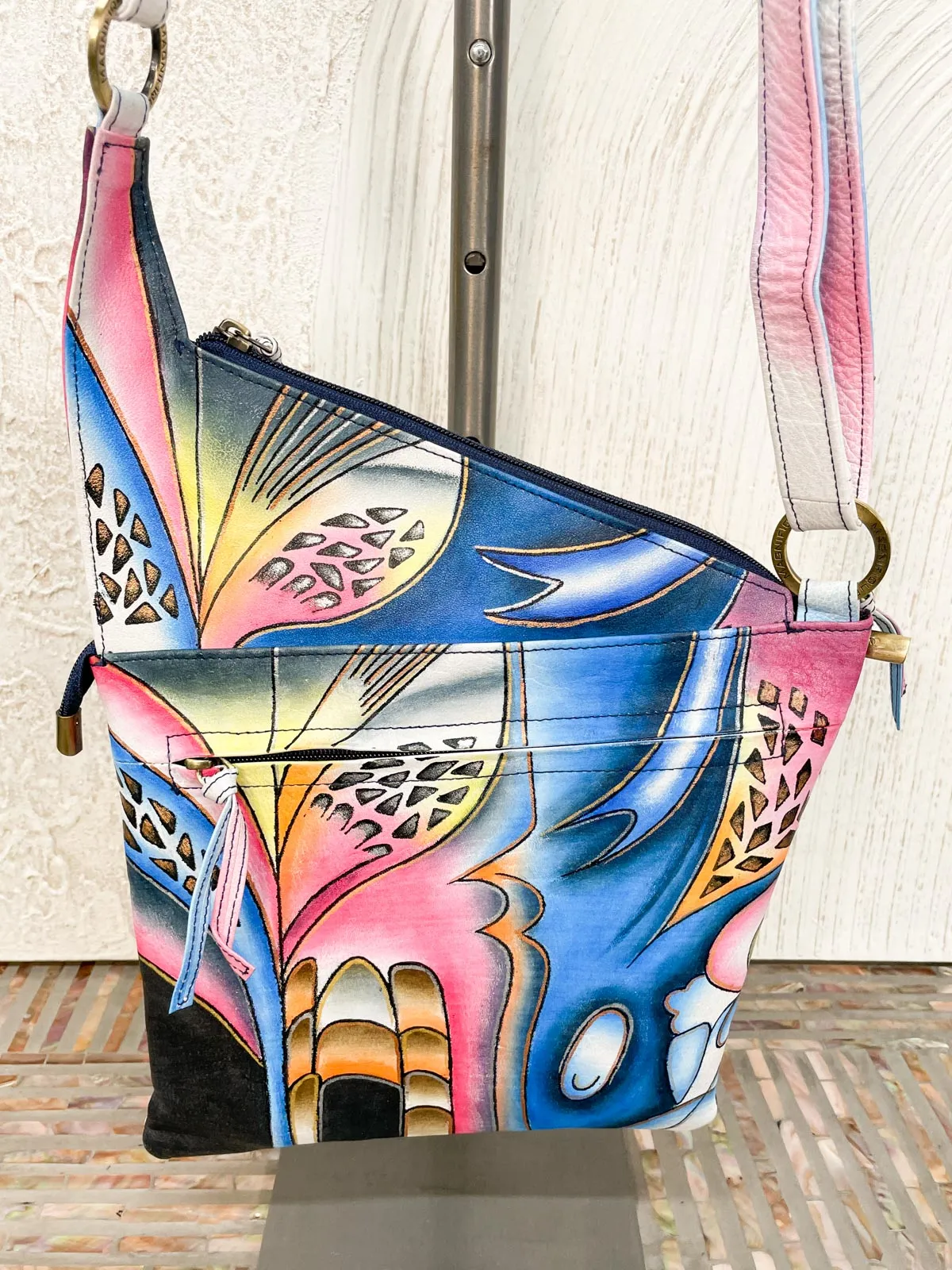 Angled Crossbody, Blue Fusion
