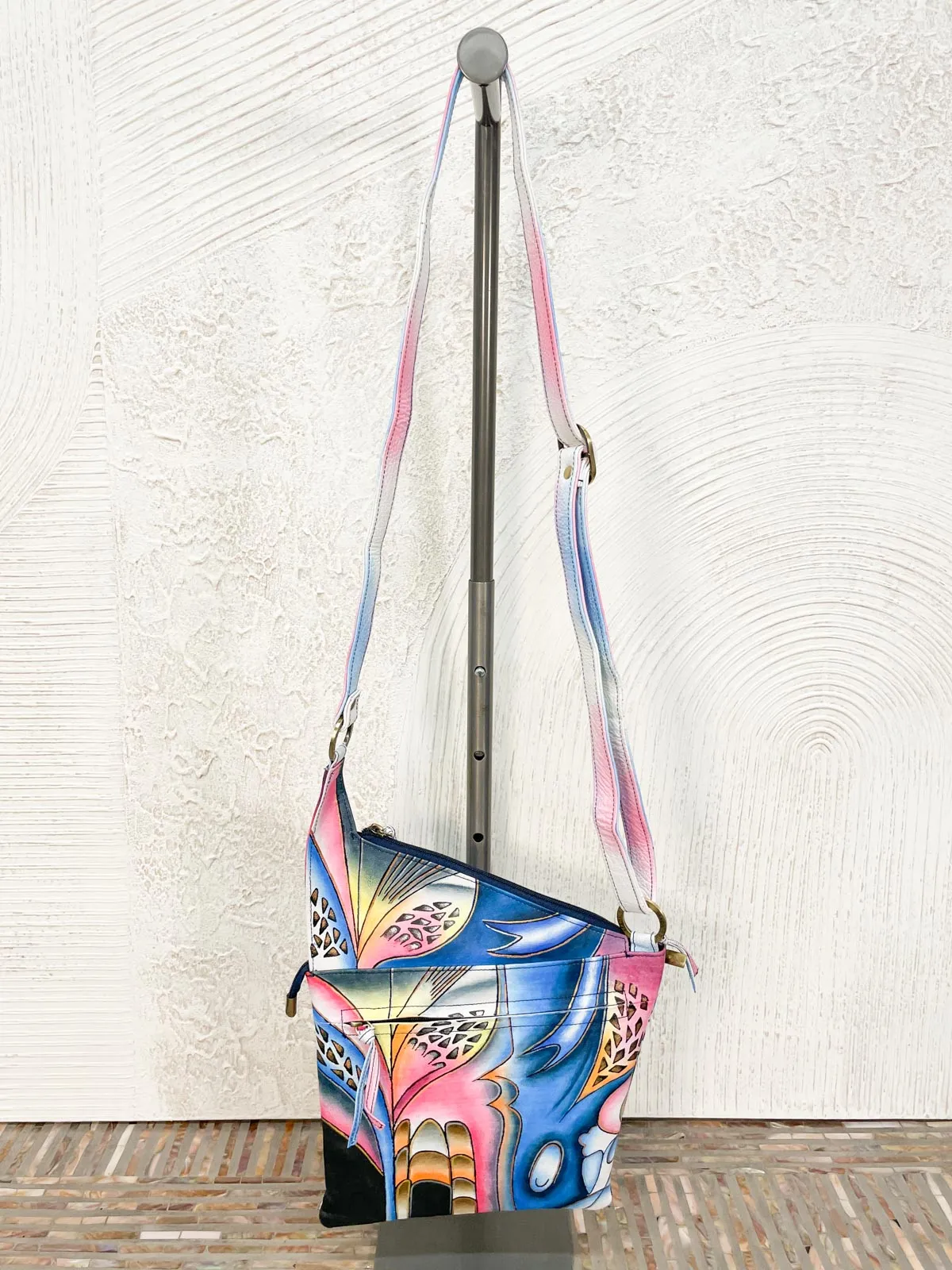 Angled Crossbody, Blue Fusion