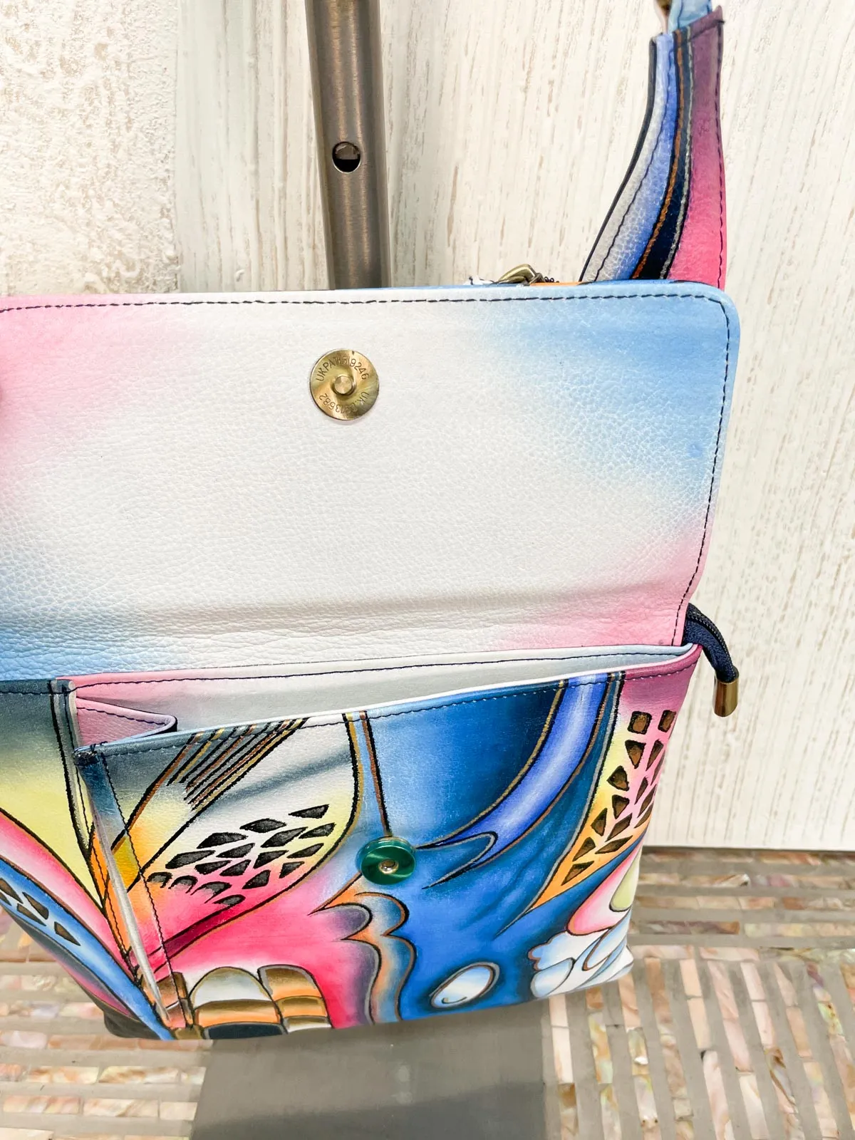 Angled Crossbody, Blue Fusion
