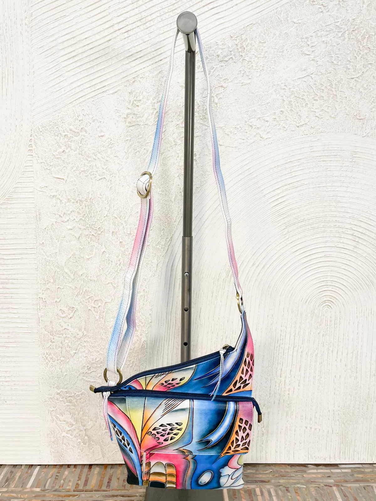 Angled Crossbody, Blue Fusion