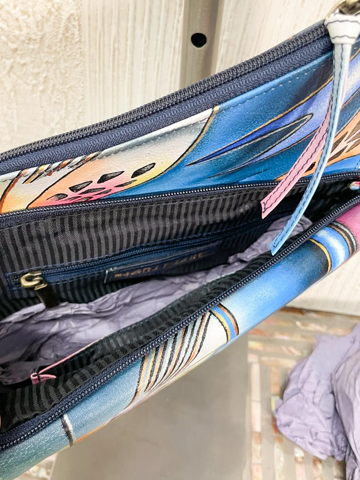 Angled Crossbody, Blue Fusion