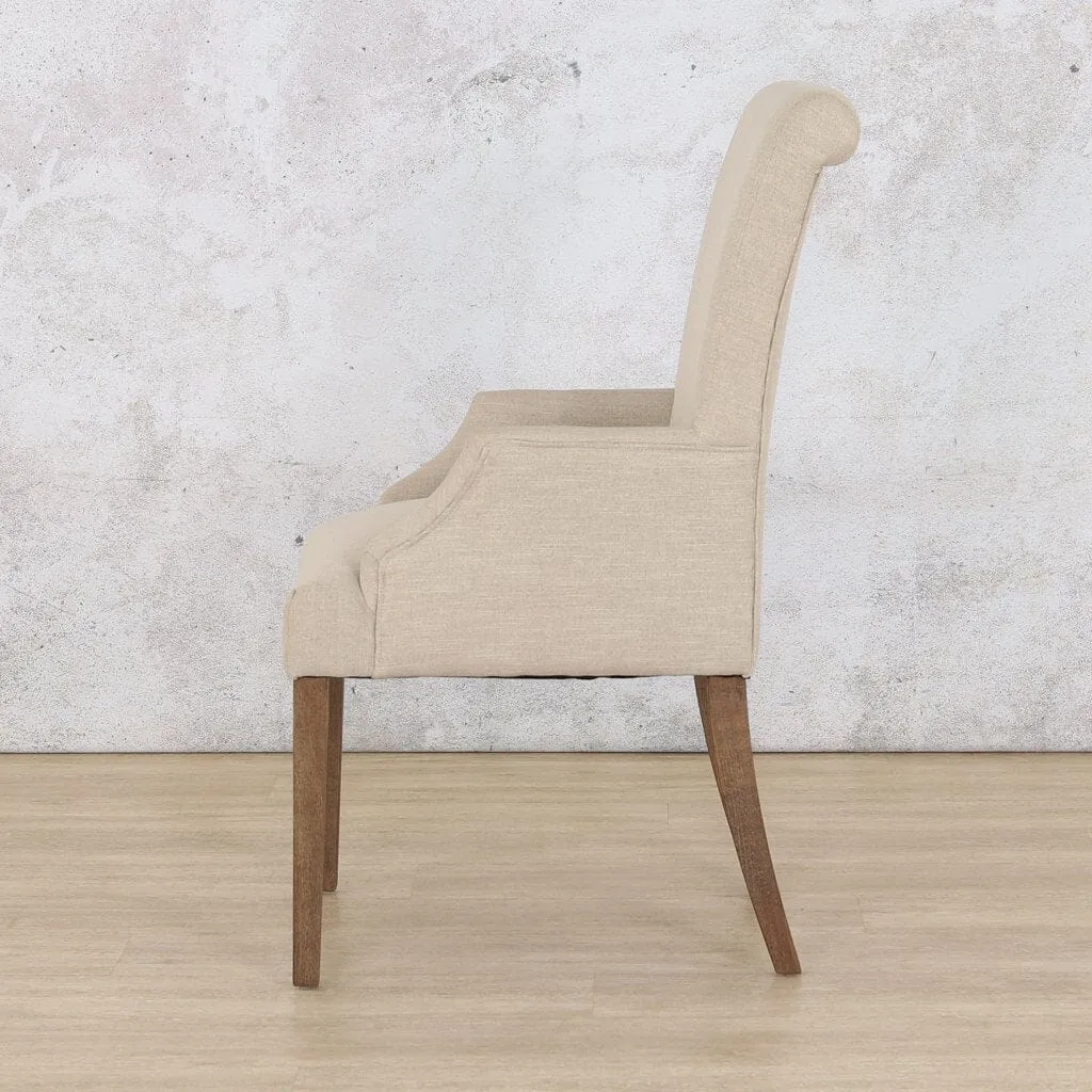 Baron Antique Dark Oak Carver  Dining Chair