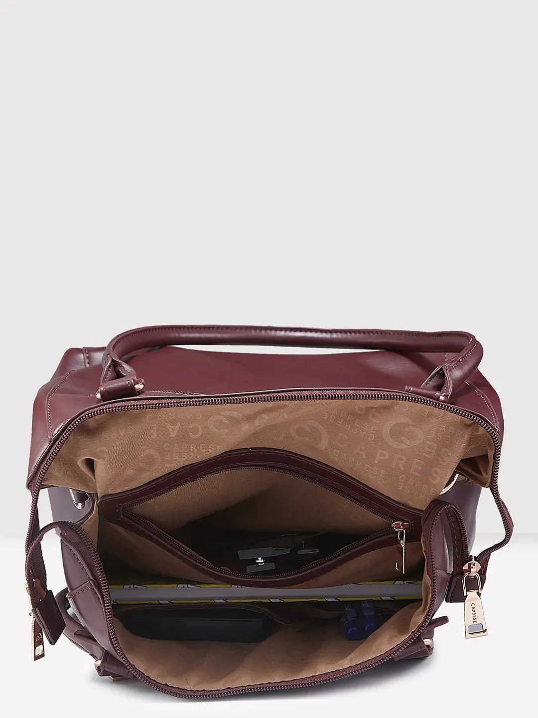 Caprese Gigi Tote Large Bordeaux