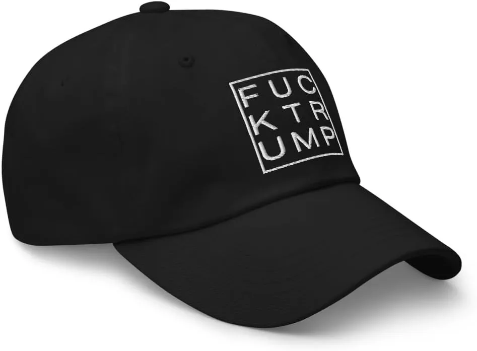 Classic Embroidered Anti Trump Fuck Trump Hate Lies Racism Fascism Sexism Resist hat