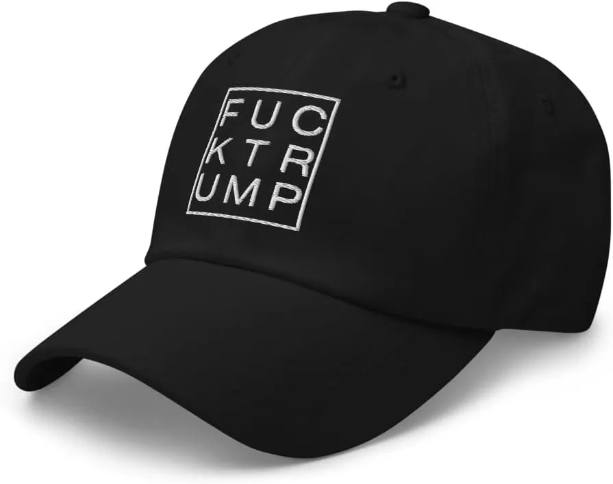 Classic Embroidered Anti Trump Fuck Trump Hate Lies Racism Fascism Sexism Resist hat