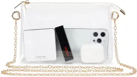 Clear Bag Stadium Approved: Suit for Quick Security Check - Small Transparent Purse for Women