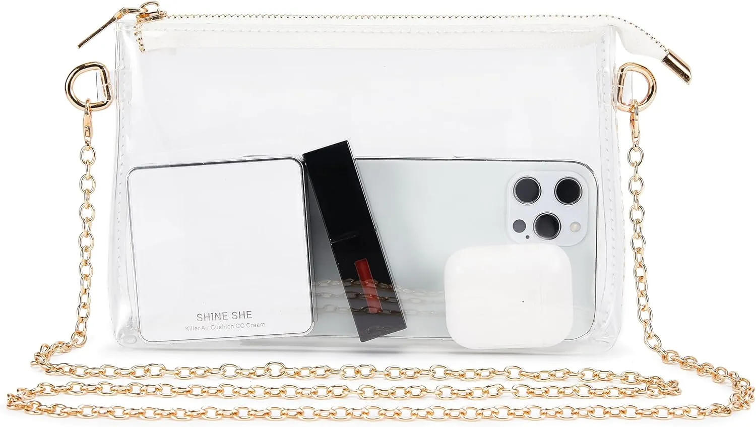 Clear Bag Stadium Approved: Suit for Quick Security Check - Small Transparent Purse for Women
