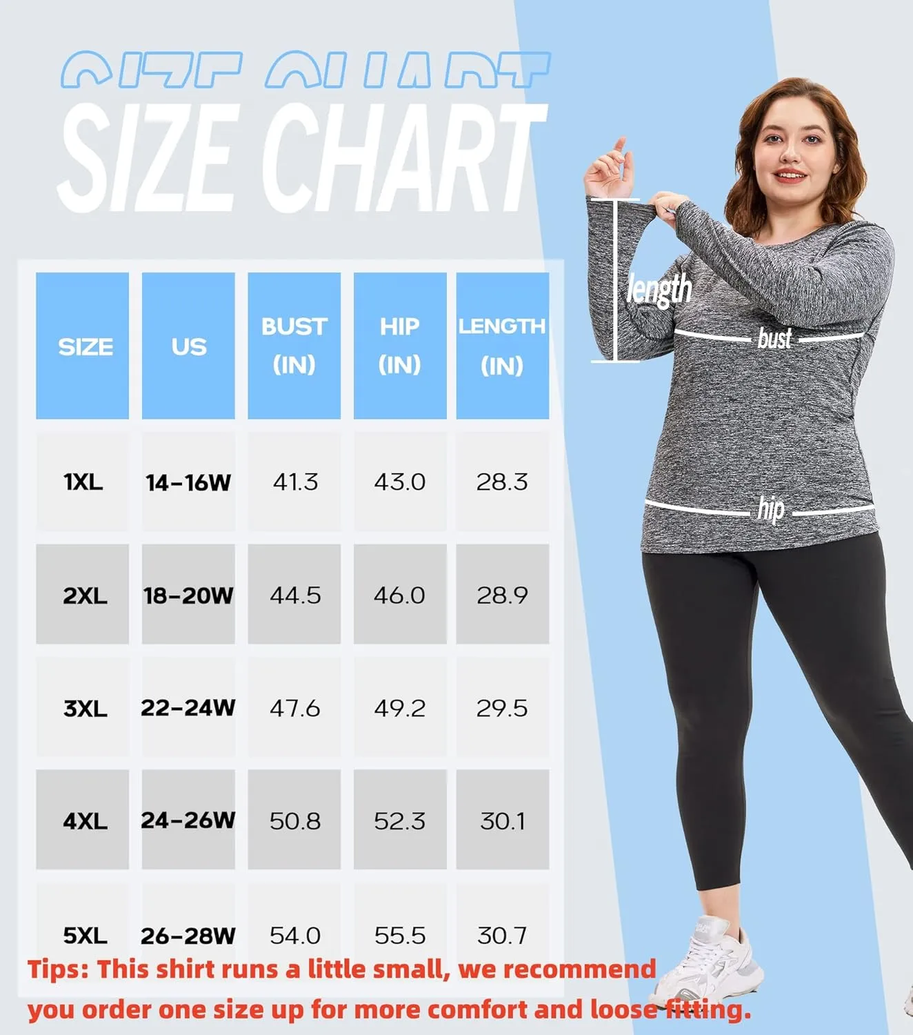 COOTRY Plus Size Thermal Shirts for Women Fleece Lined Crew Neck Tops Long Johns Base Layer Underwear