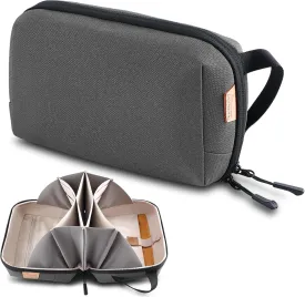 Electronic Organizer Travel Case Bag for Cables, Switch, SD card, Passport and More  Ultimate Protection & Portability Waterproof (Grey)