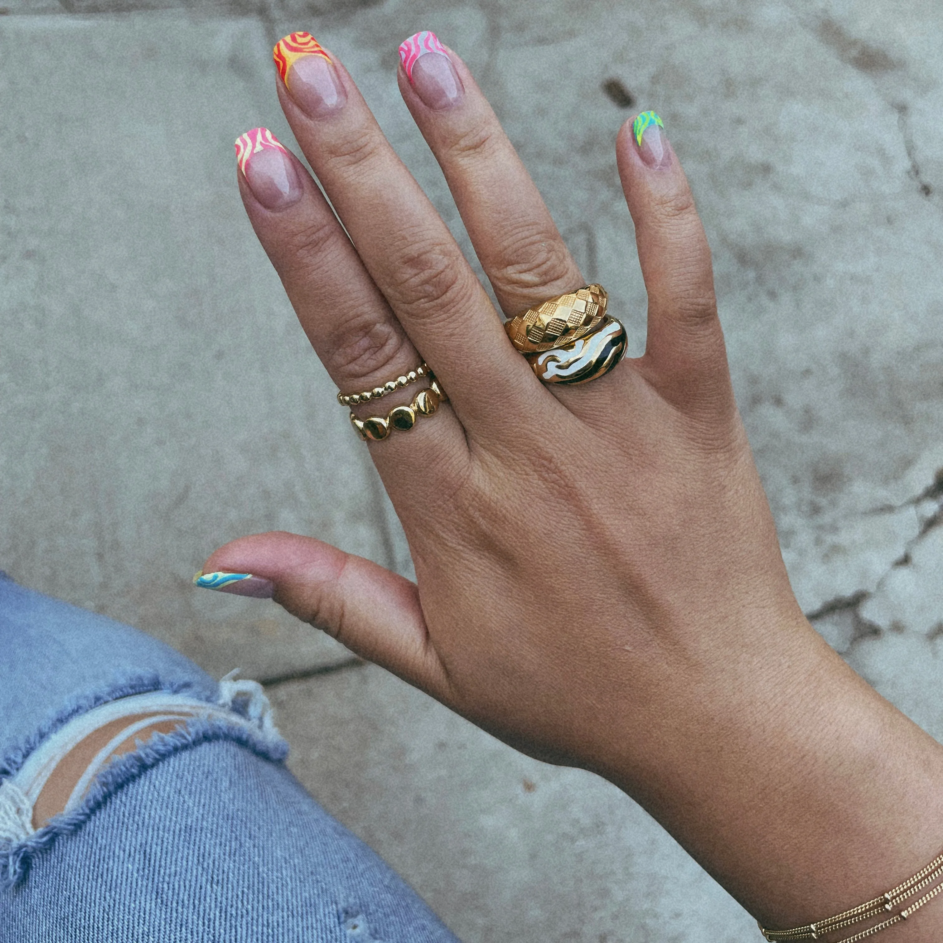 Emerald Green Checker Ring