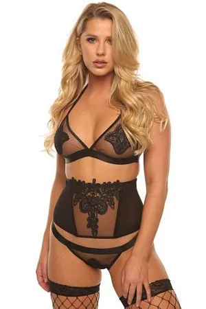 Floral Applique 4 Pc Set
