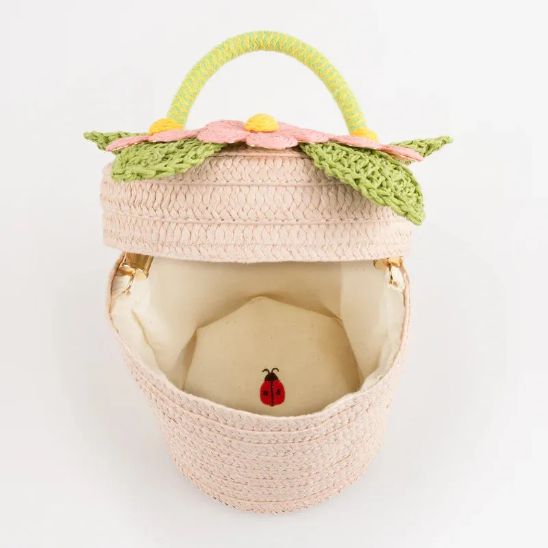 Flower Pot Basket Bag