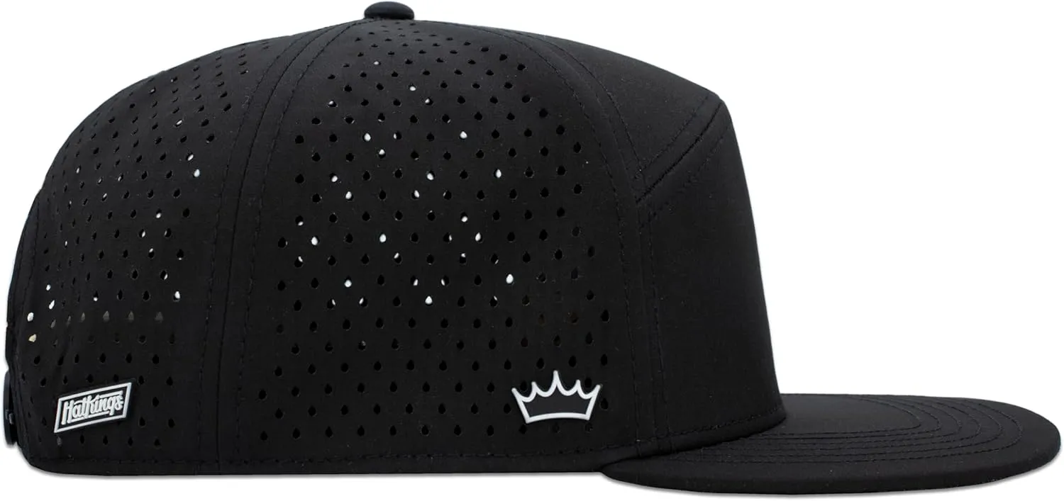 HatKings Performance Trucker Snapback Hat  Water & Sweat Resistant, Lightweight Moisture-Wicking Cap