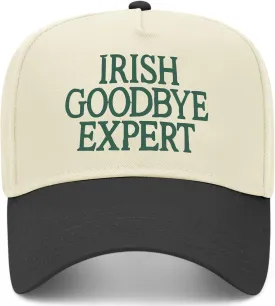 Irish Goodbye Expert Vintage Trucker Hat | Premium Snapback Hat for Men & Women