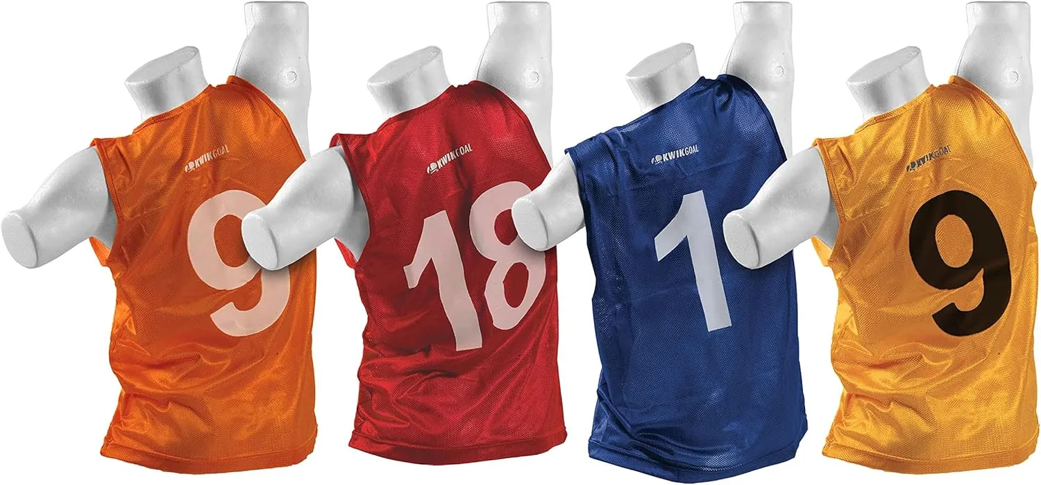 Kwik Goal Numbered Vest (18 count)