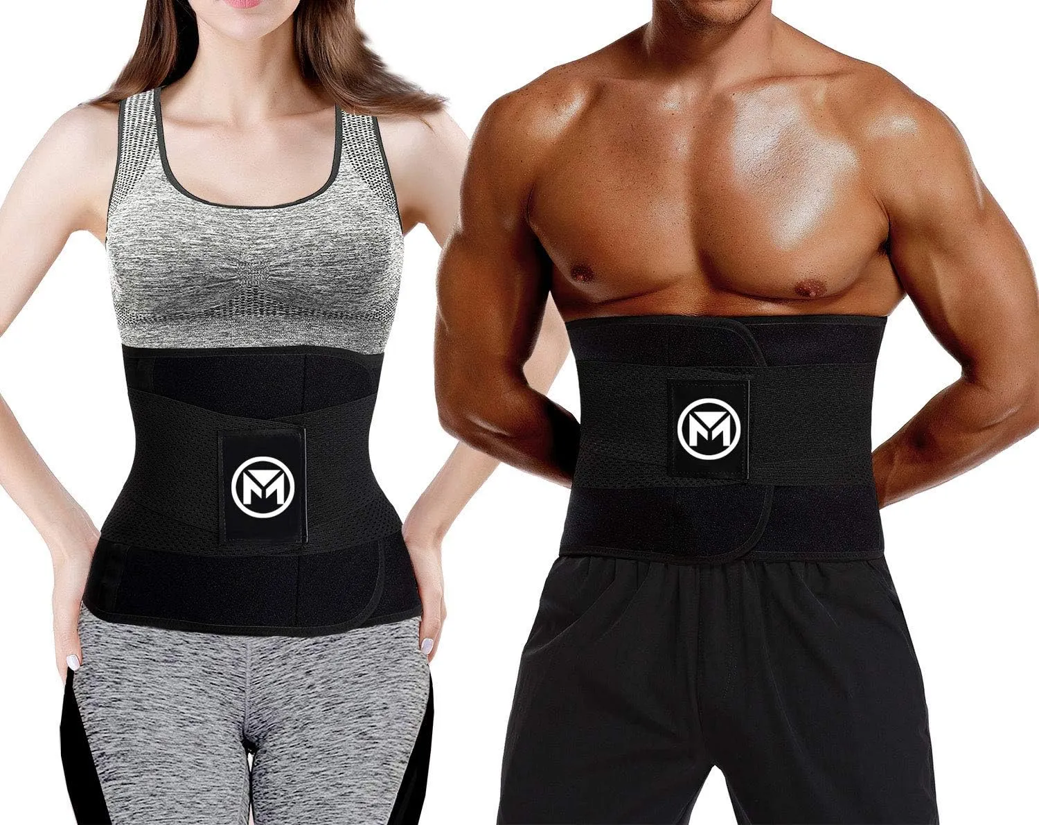 Moolida Waist Trainer Belt for Women or Men Waist Trimmer Workout Fitness Back Support Belts
