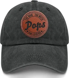 Pops The Man The Myth The Legend Hats Outdoor Cap for Women