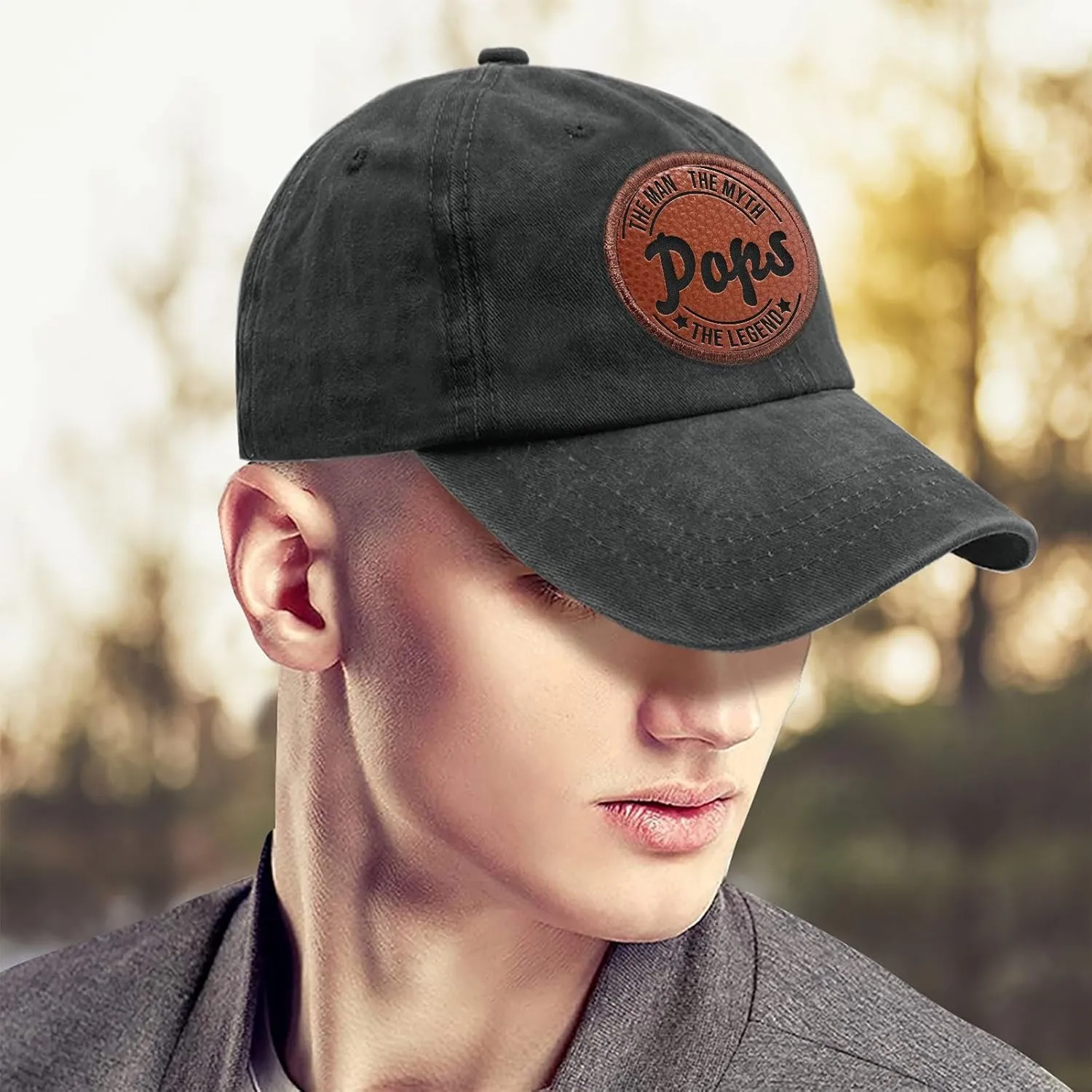 Pops The Man The Myth The Legend Hats Outdoor Cap for Women